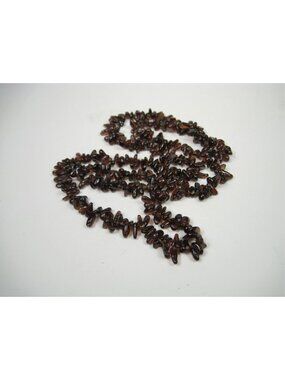 Natural Mozambique Garnet Nugget Beads Women Necklace Long Festival Bohemian 39